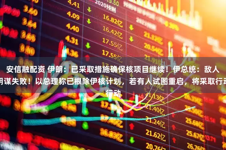 安信融配资 伊朗：已采取措施确保核项目继续！伊总统：敌人阴谋失败！以总理称已根除伊核计划，若有人试图重启，将采取行动